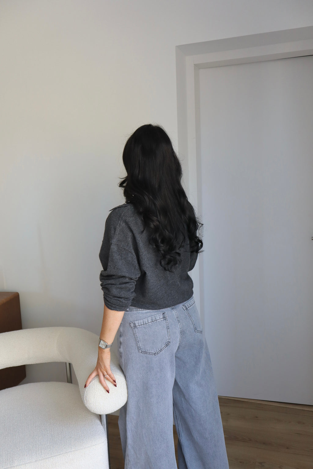 PULL ZIPPÉ GAB GRIS