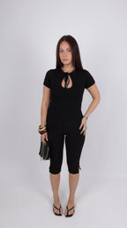 TOP GOUTTE HANNA NOIR