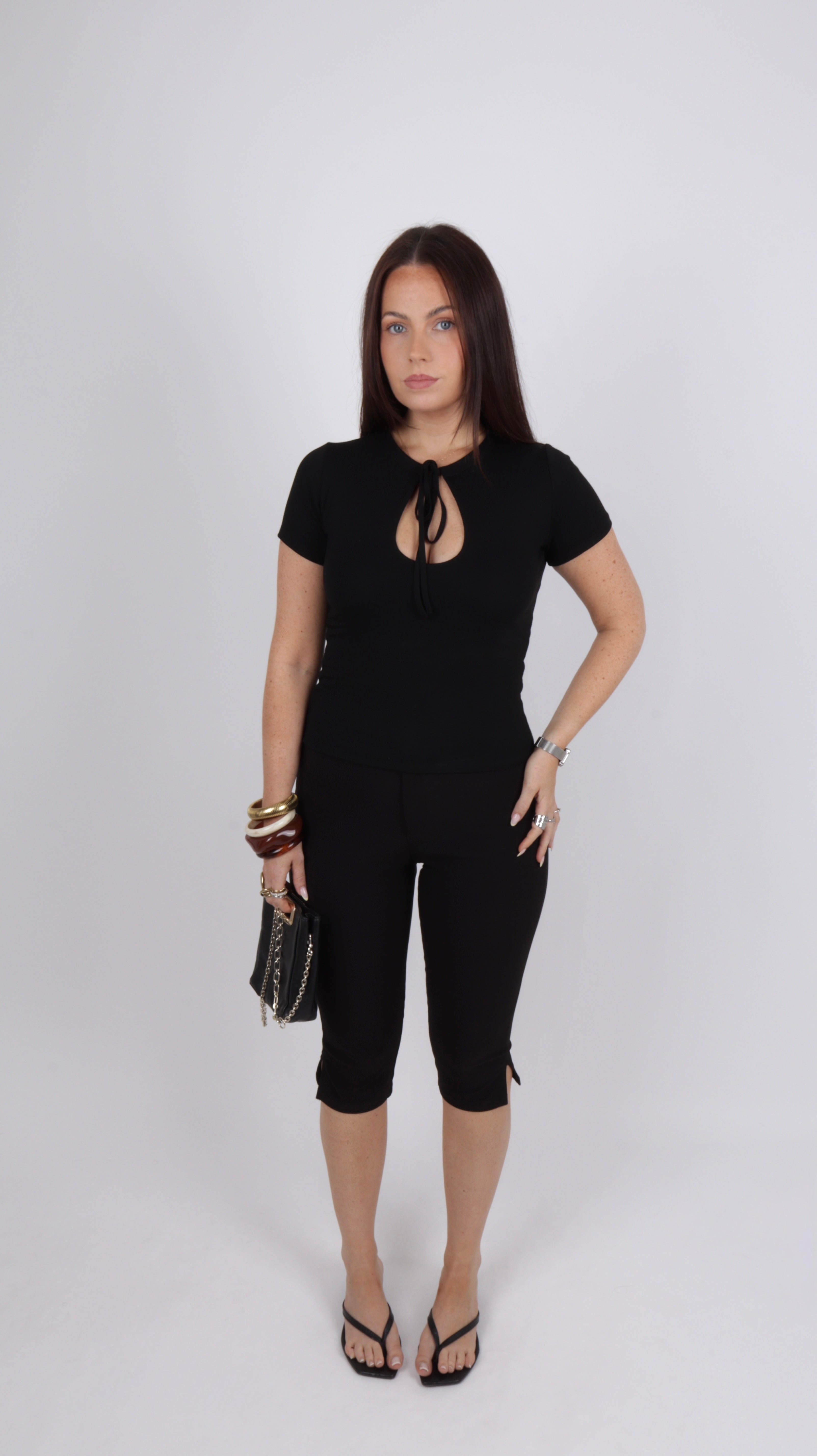 TOP GOUTTE HANNA NOIR