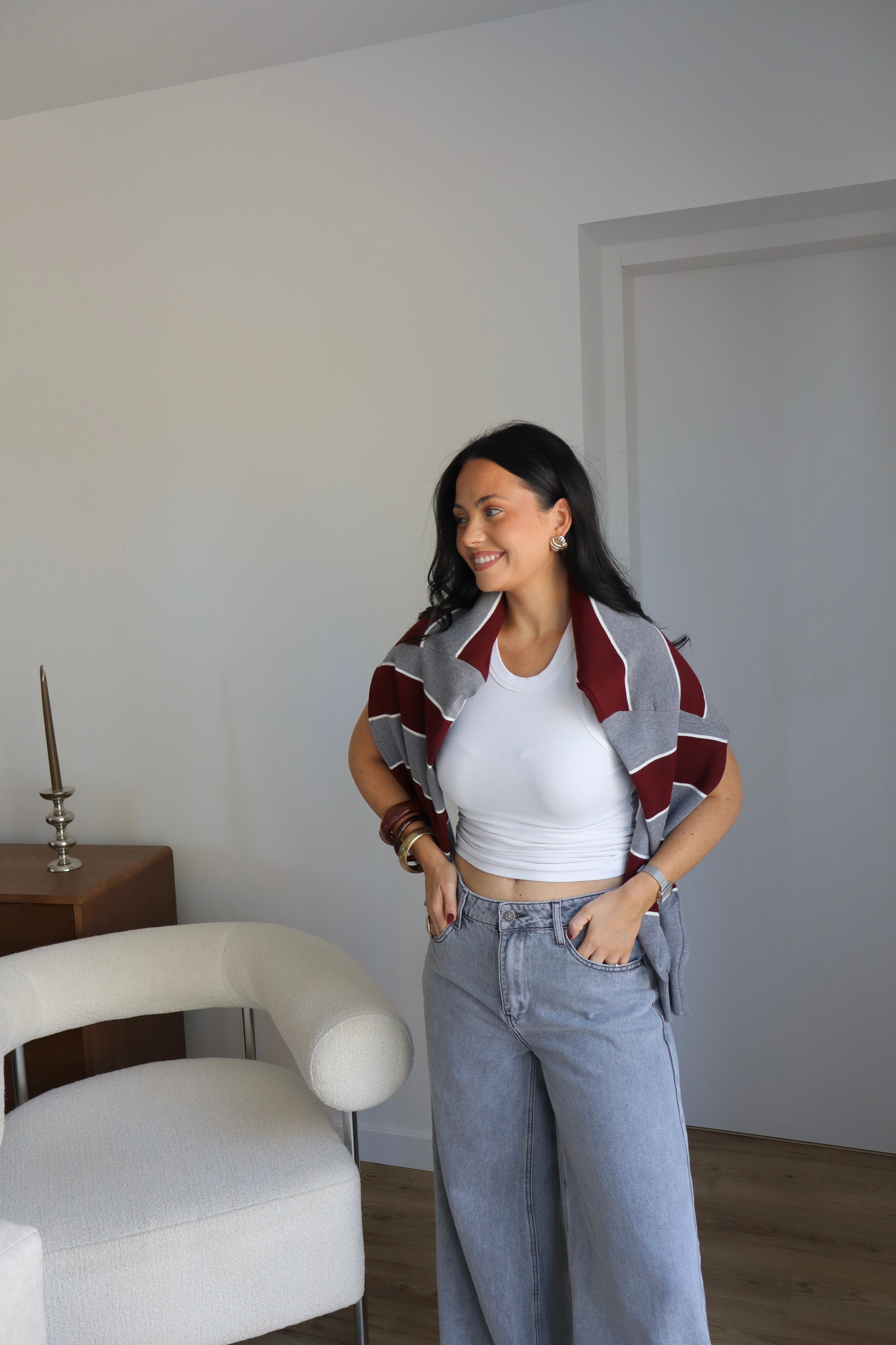 PULL NINA RAYE BORDEAUX