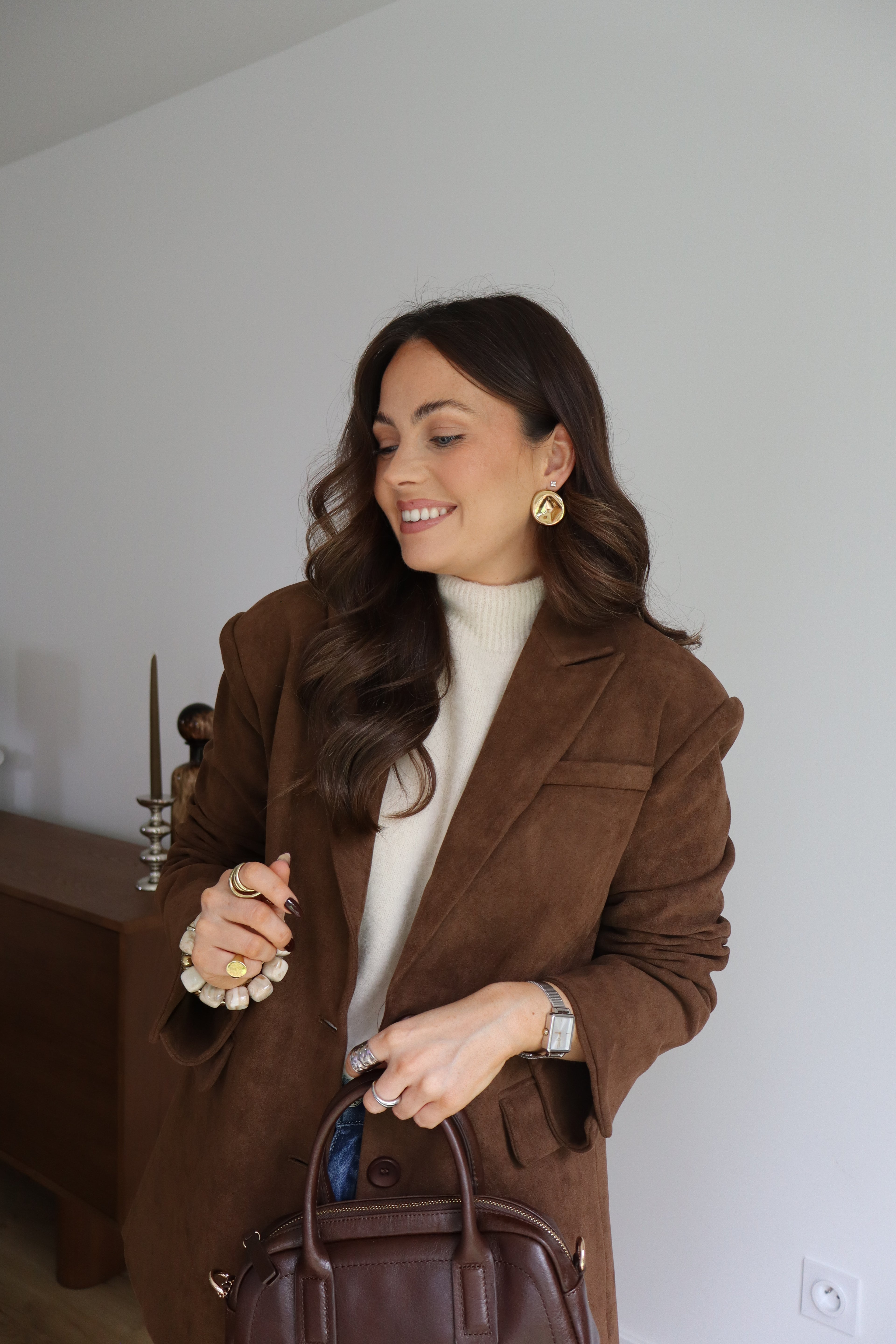 BLAZER SUÉDINE CAFÉ LÉO