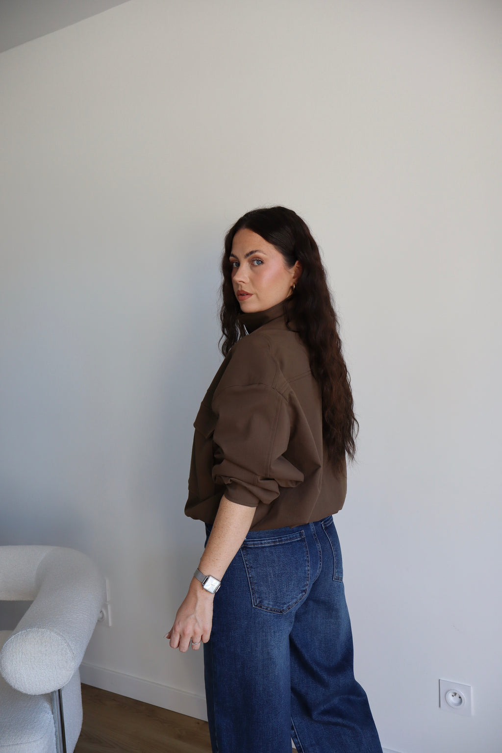 VESTE ADELE MARRON