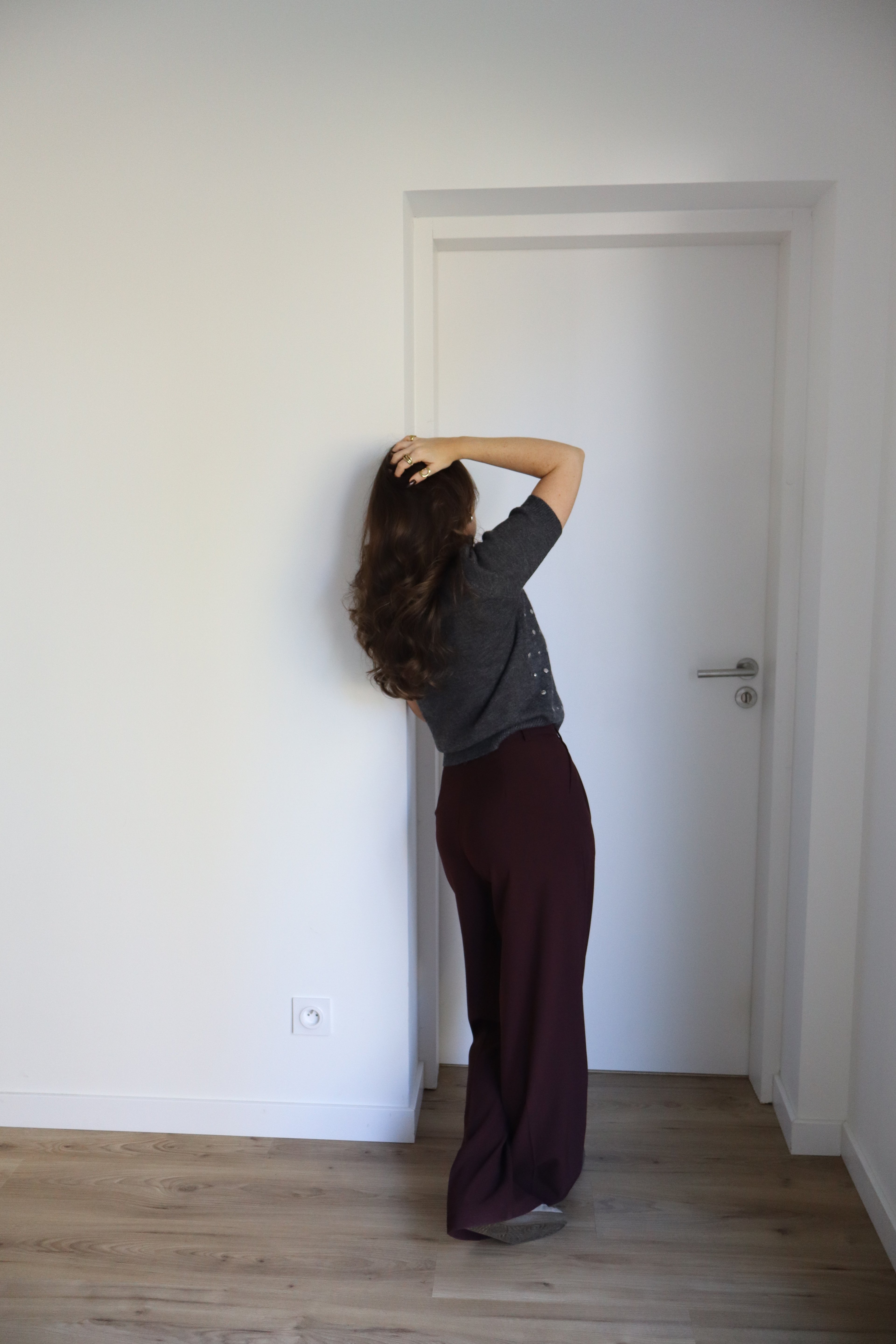 PANTALON BORDEAUX ROXANE