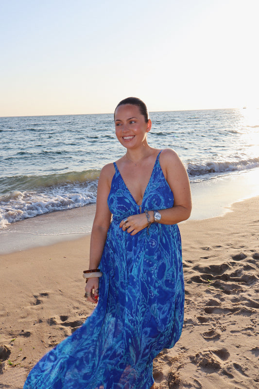 ROBE CARLA BLEUE