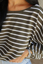 T-SHIRT EMY BLANC/KAKI