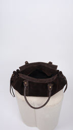 SAC SUEDE ZOÉ MARRON