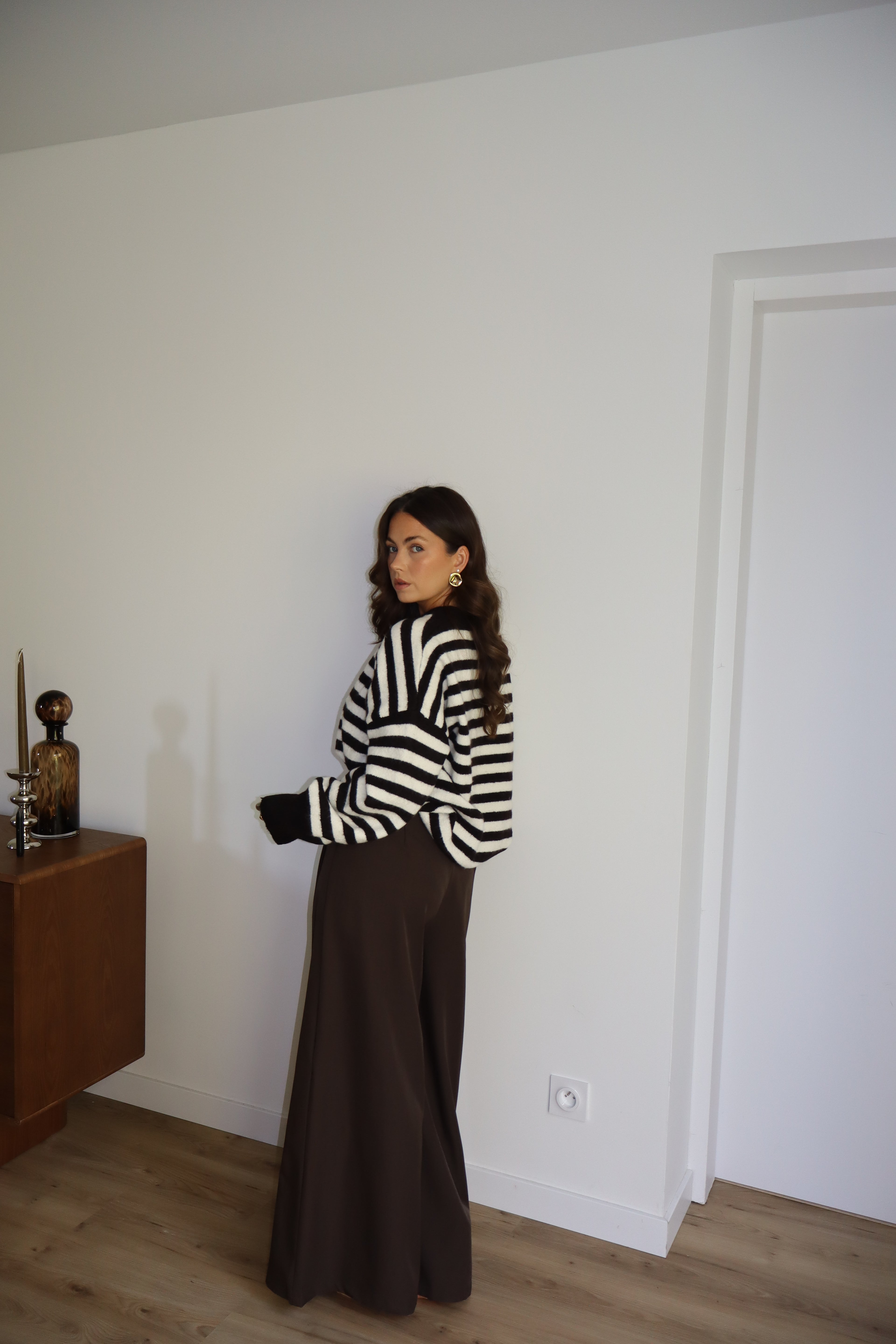 PANTALON MARRON MARJORIE