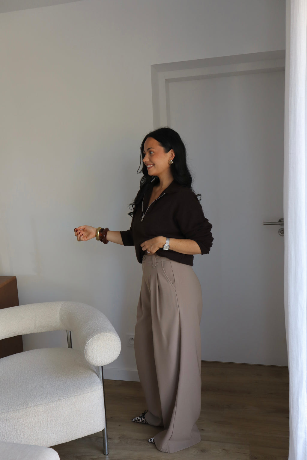 PANTALON MATHILDE TAUPE