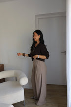 PANTALON MATHILDE TAUPE