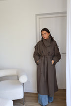 TRENCH LONG KAKI BASILE