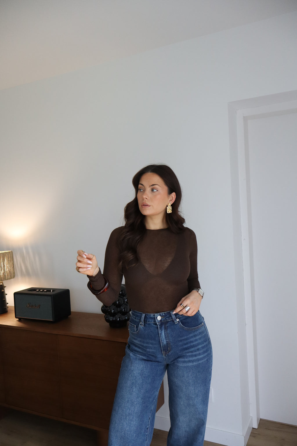 TOP CACHEMIRE MARRON