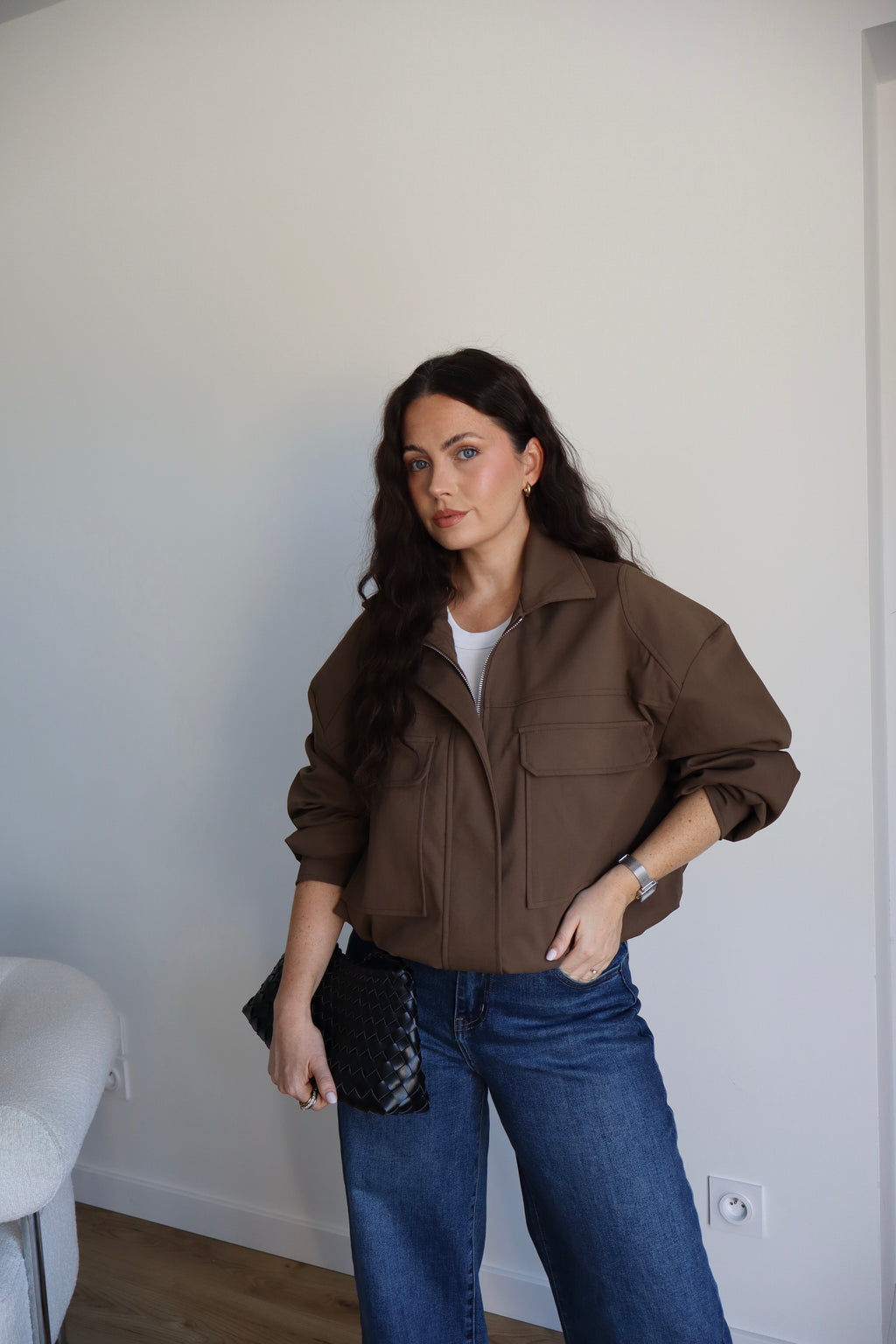 VESTE ADELE MARRON