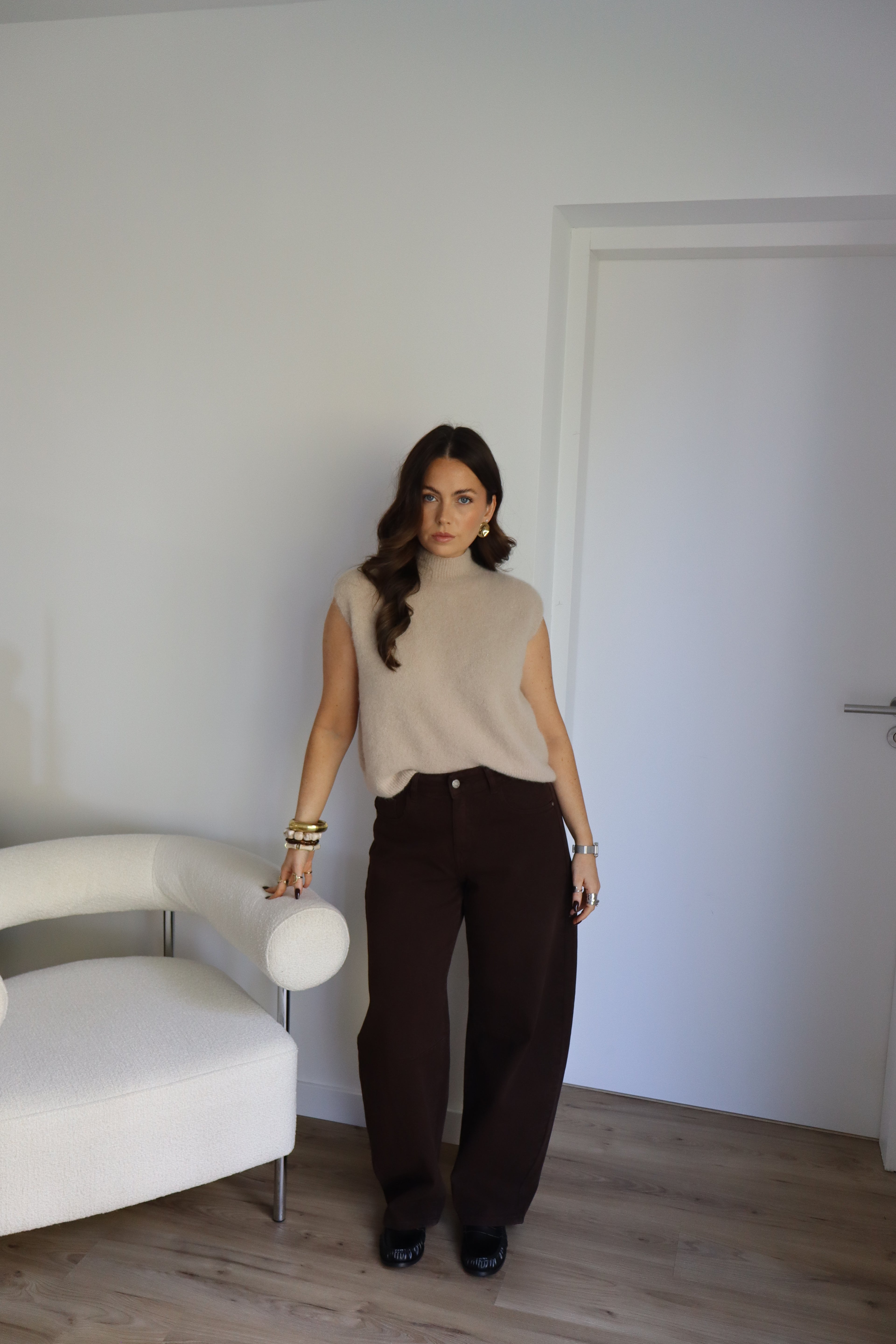 PULL BEIGE NINON