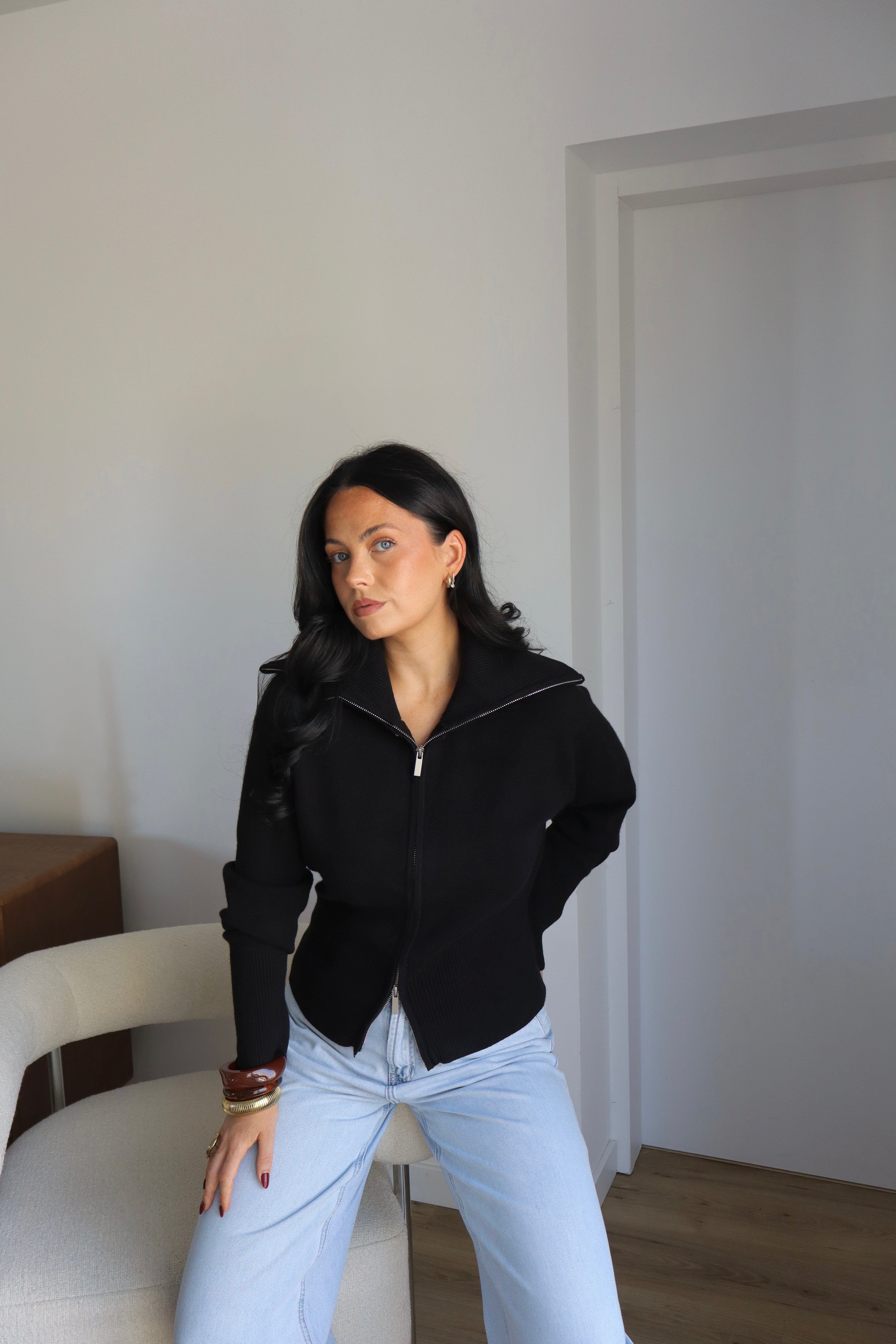 GILET ZIPPÉ SOLEA NOIR