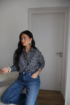 CHEMISE À CARREAUX BILLIE BLEUE