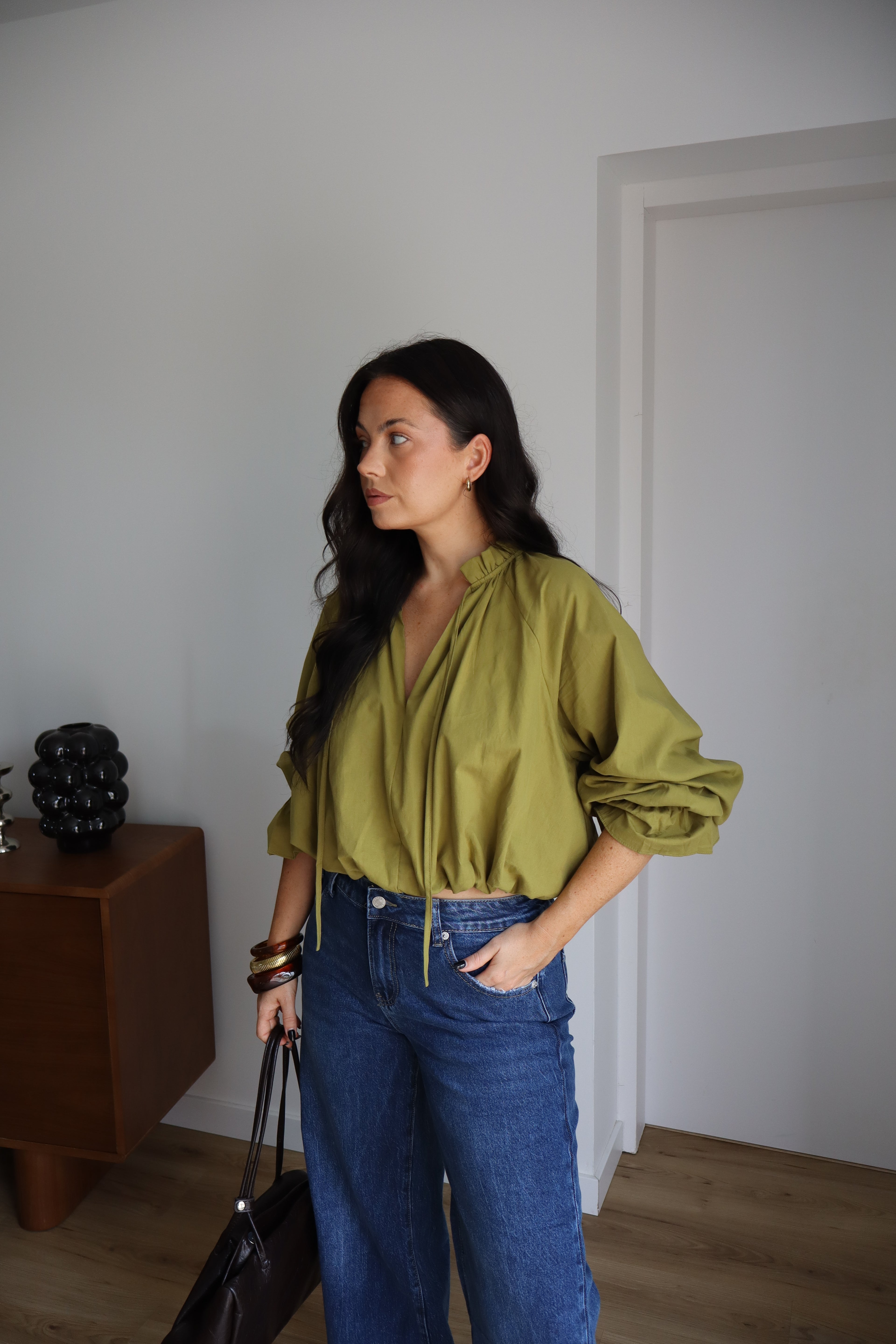 BLOUSE EULALIE OLIVE