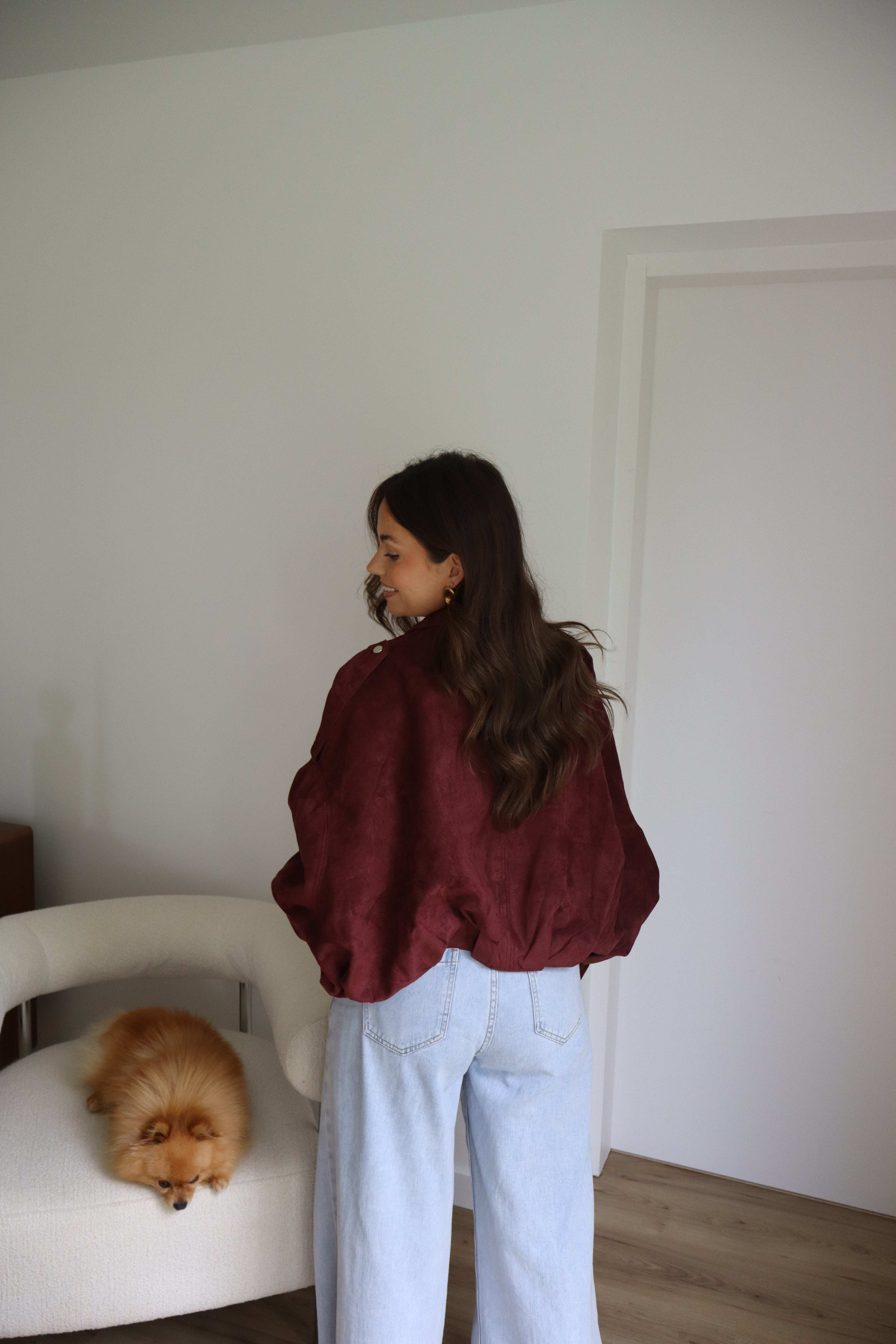 VESTE CHARLOTTE BORDEAUX