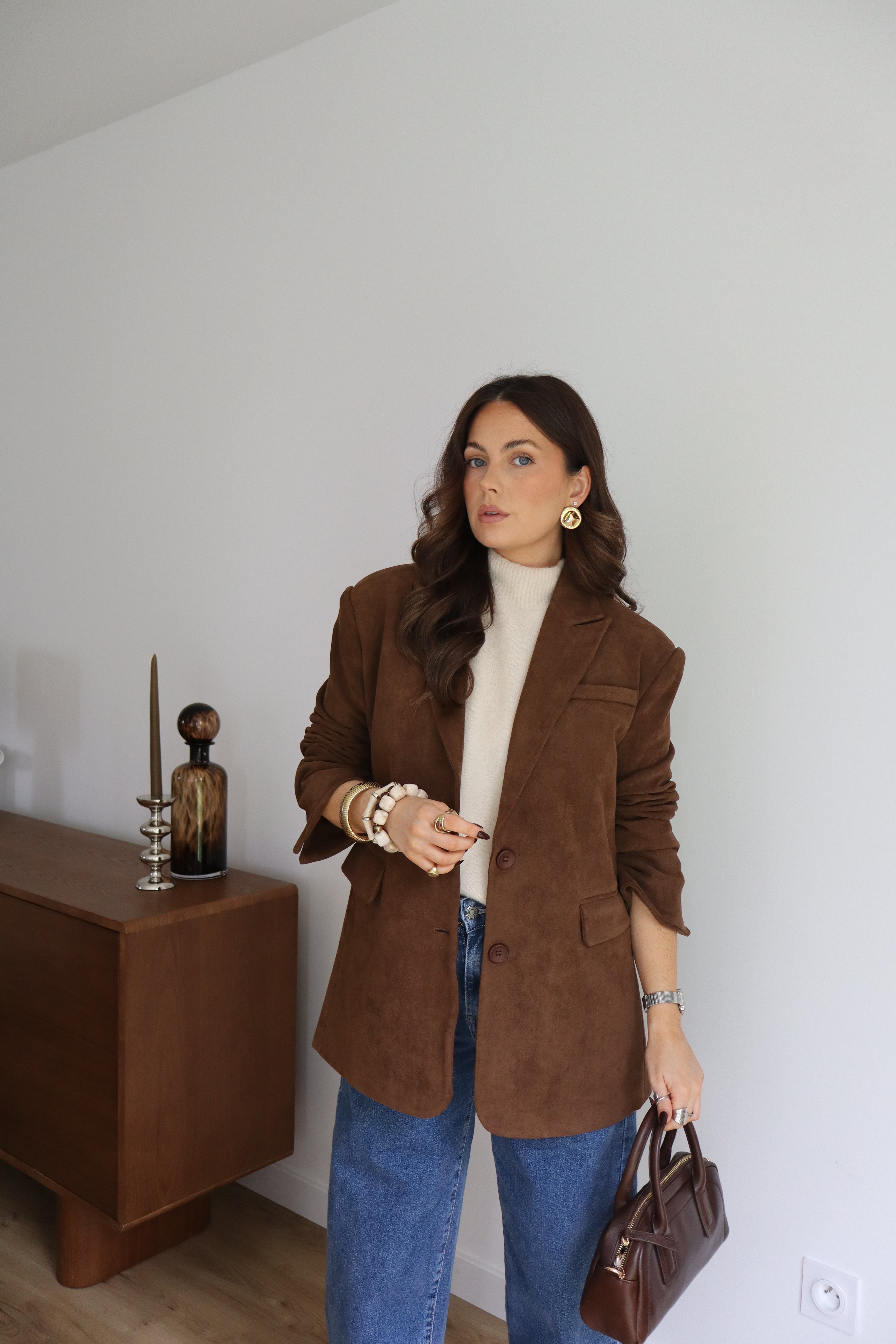 BLAZER SUÉDINE CAFÉ LÉO