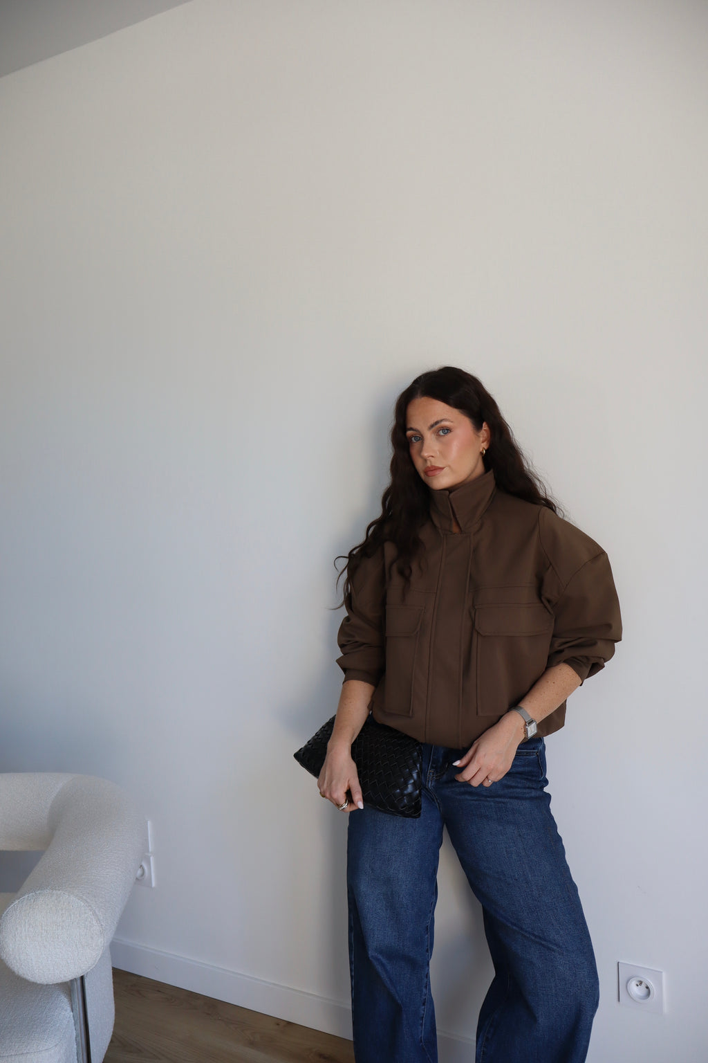 VESTE ADELE MARRON