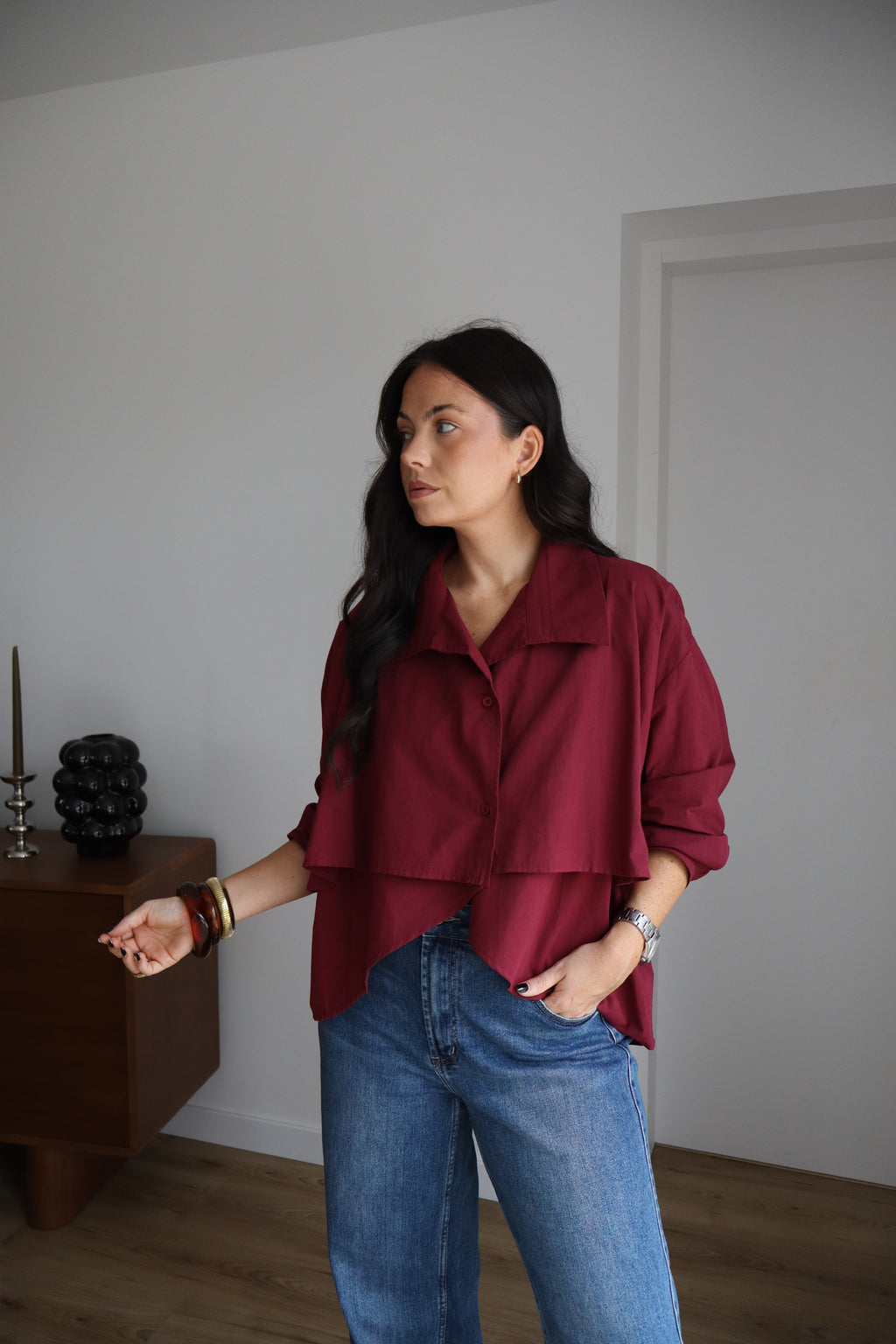 CHEMISE APPOLINE PRUNE