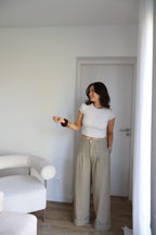 PANTALON LÉNA VERT OLIVE