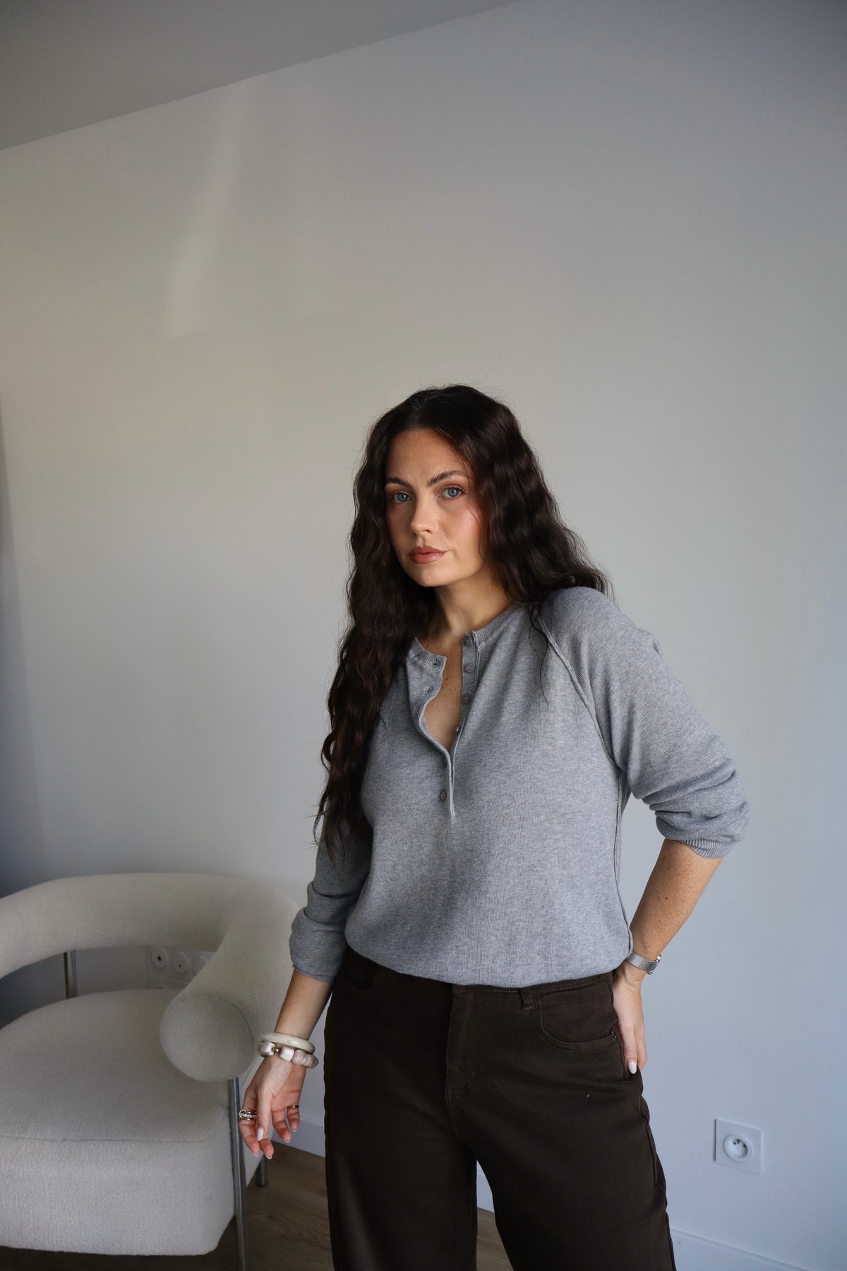 PULL ANDREA GRIS