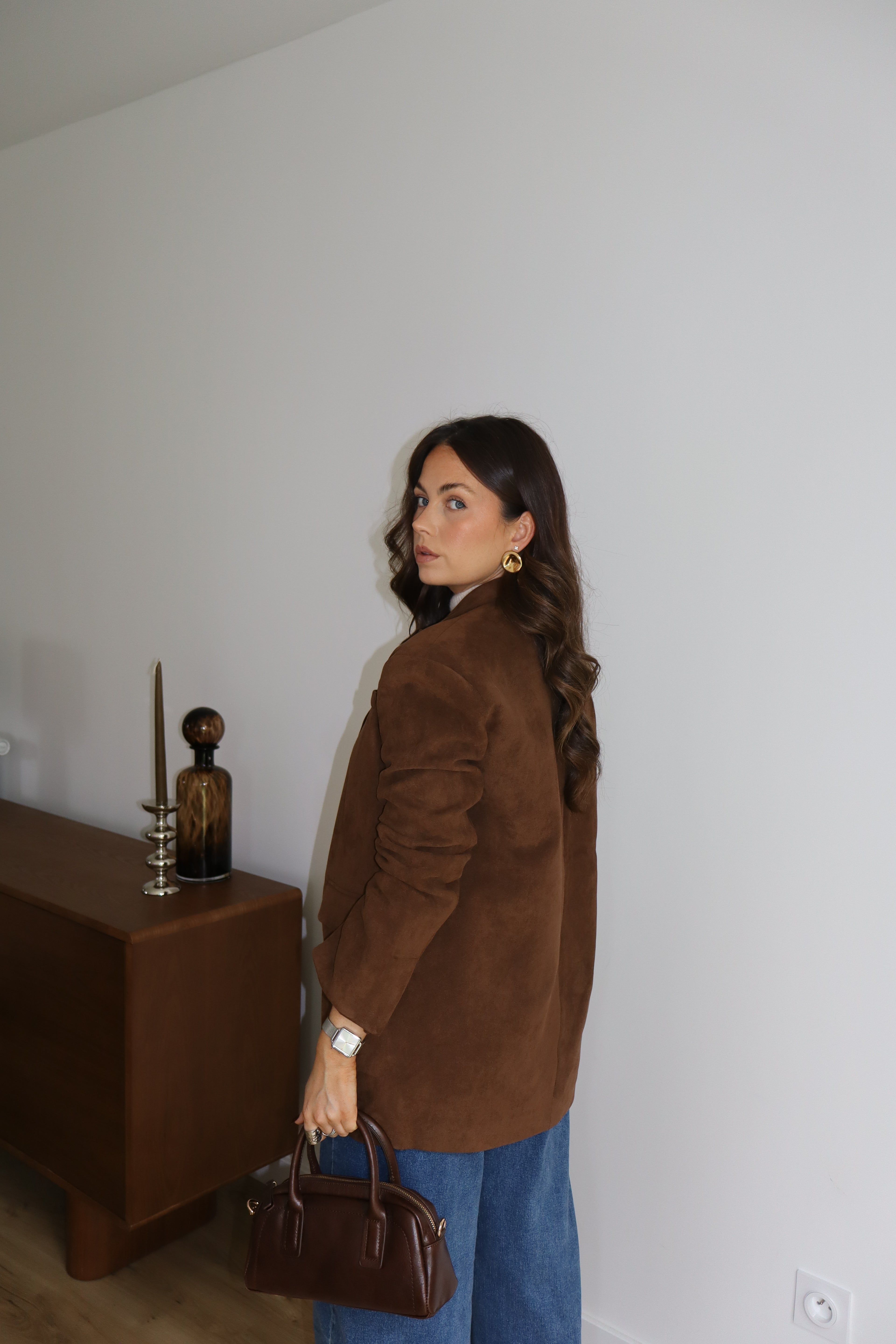 BLAZER SUÉDINE CAFÉ LÉO