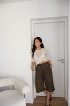 BERMUDA SUEDE NOA KHAKI