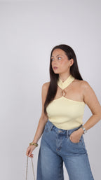 TOP VANILLE JAUNE