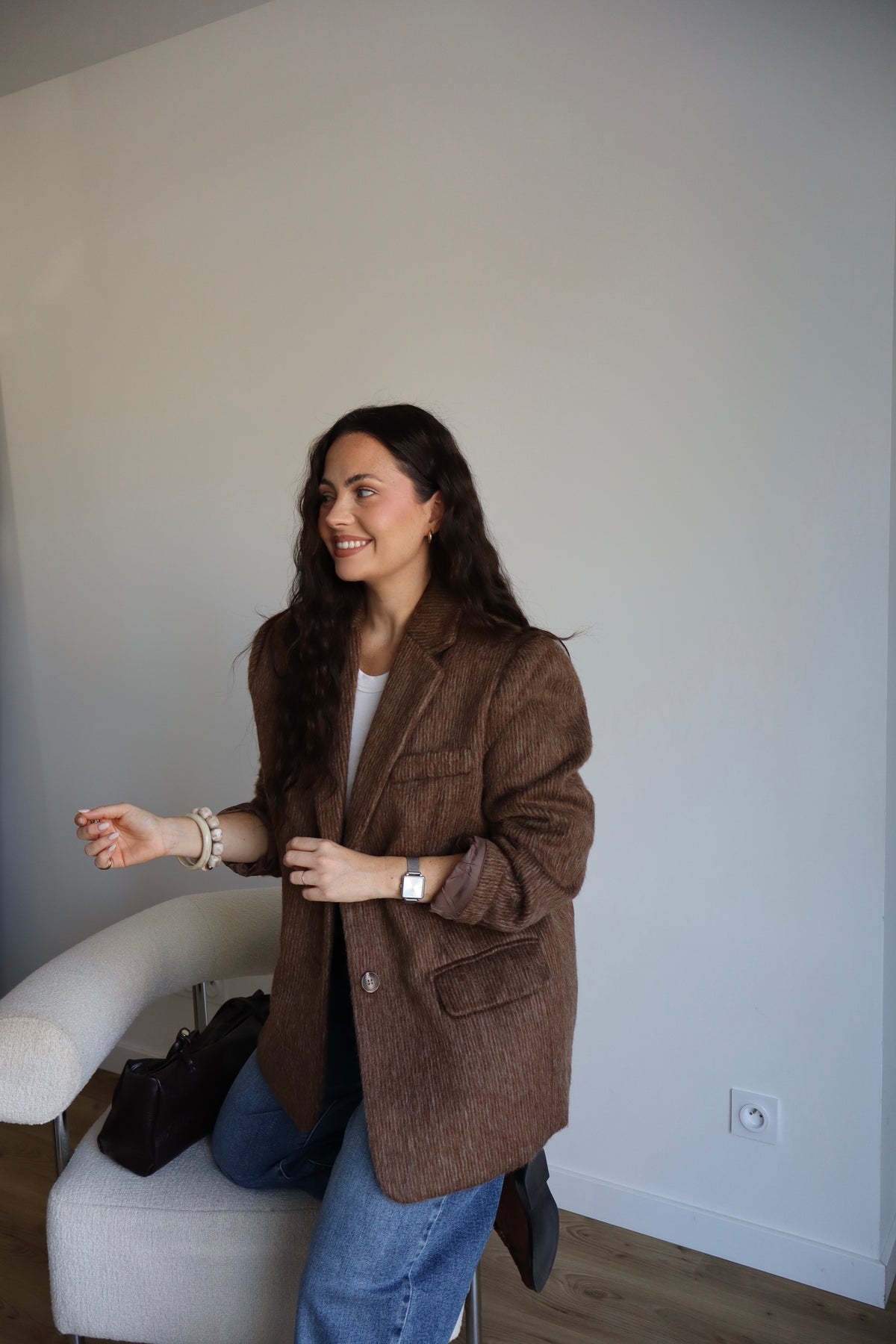 VESTE BLAZER JEANNE MARRON
