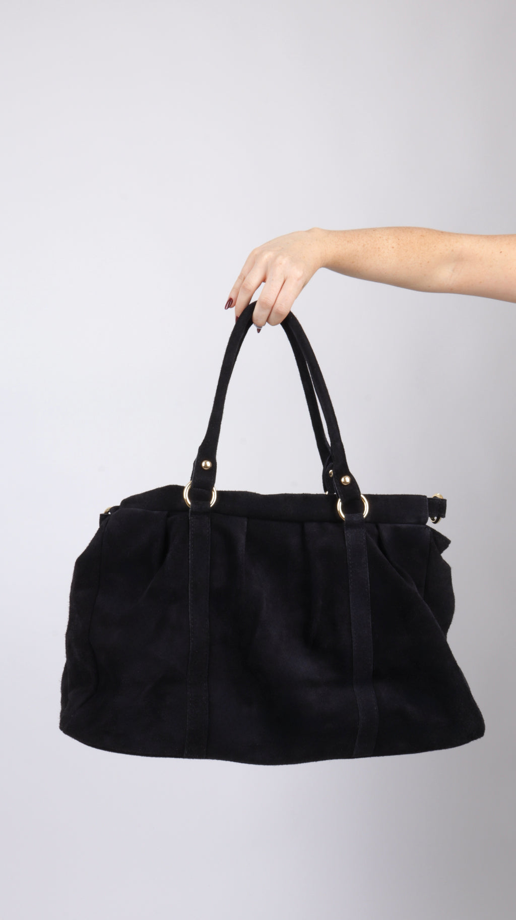 SAC SUEDE LOUNA NOIR