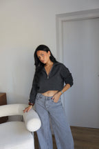 PULL ZIPPÉ GAB GRIS