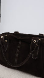 SAC SUEDE LISA MARRON
