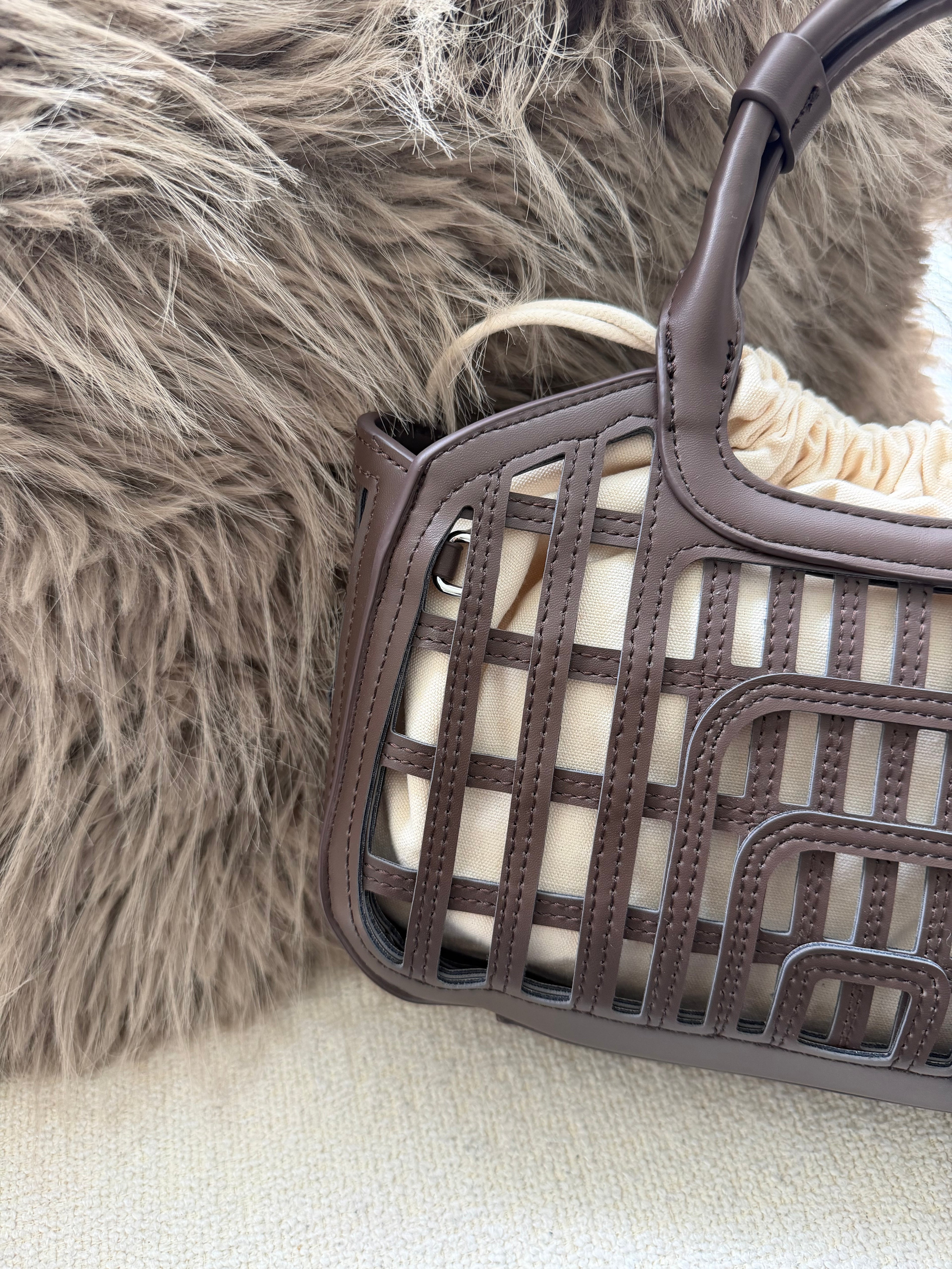 SAC PANIER PAOLA MARRON