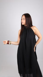 PRÉCOMMANDE - ROBE COL MONTANT LOUISE NOIRE