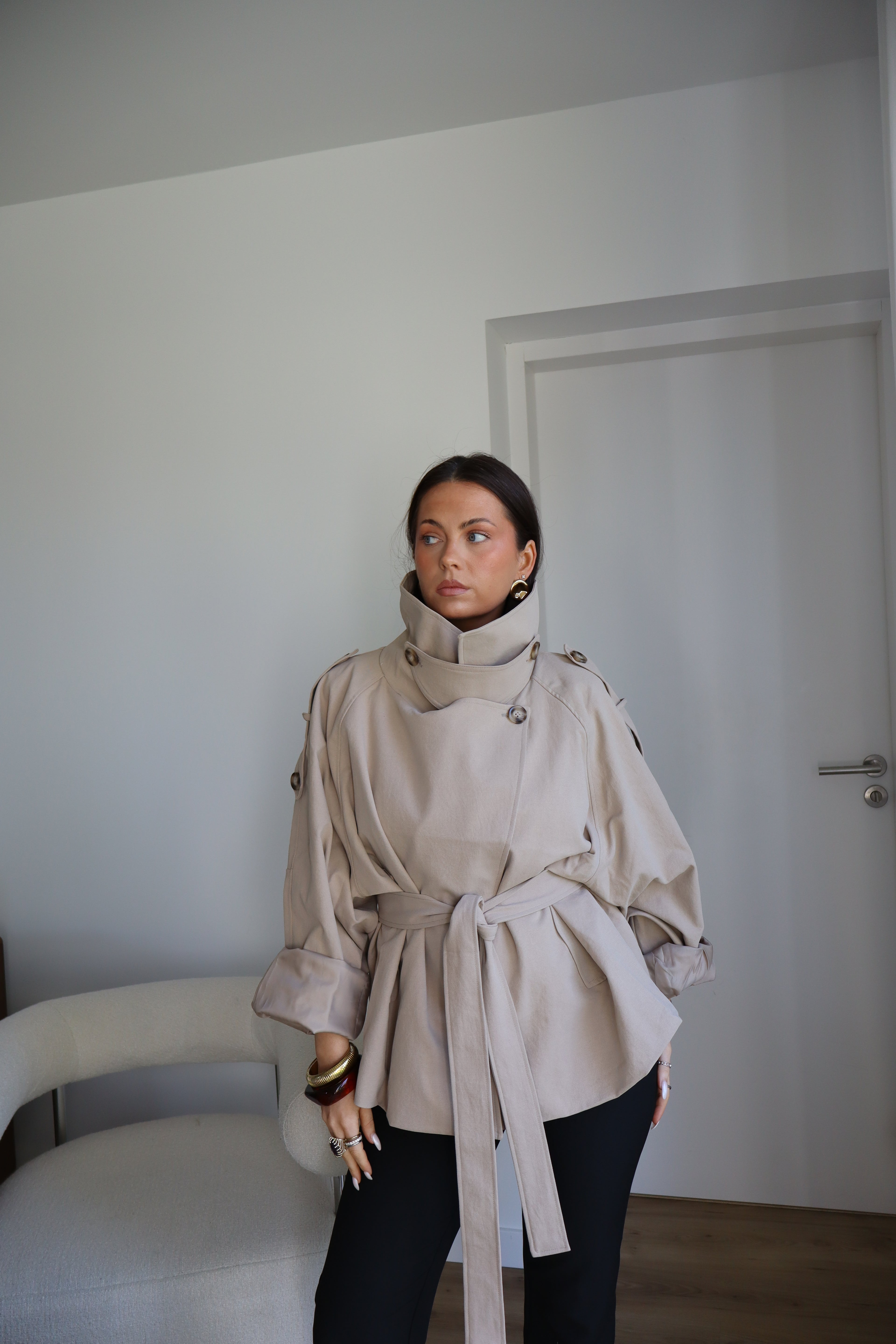 TRENCH COURT LOUISE BEIGE