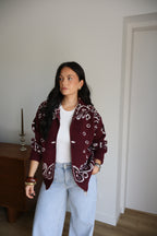 GILET BANDANA BORDEAUX