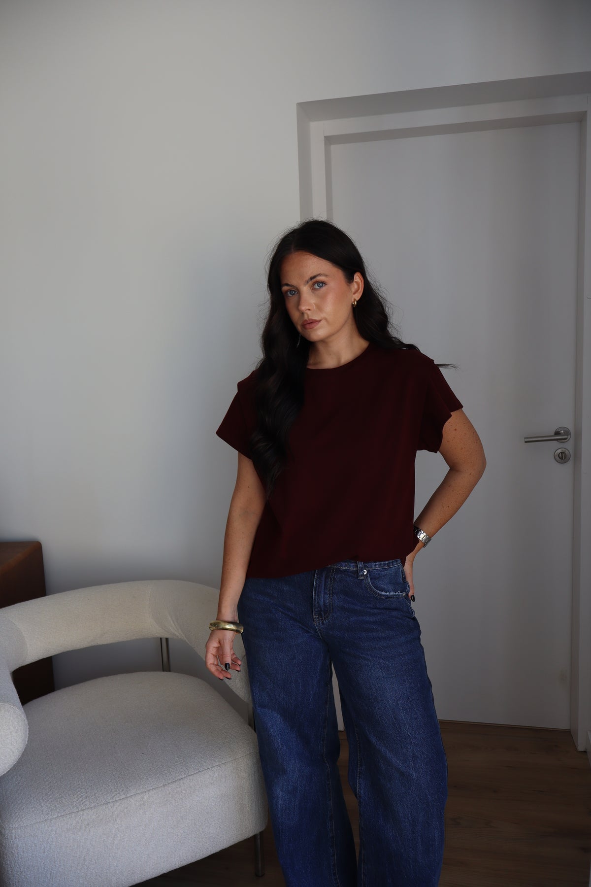 T-SHIRT FELIX BORDEAUX