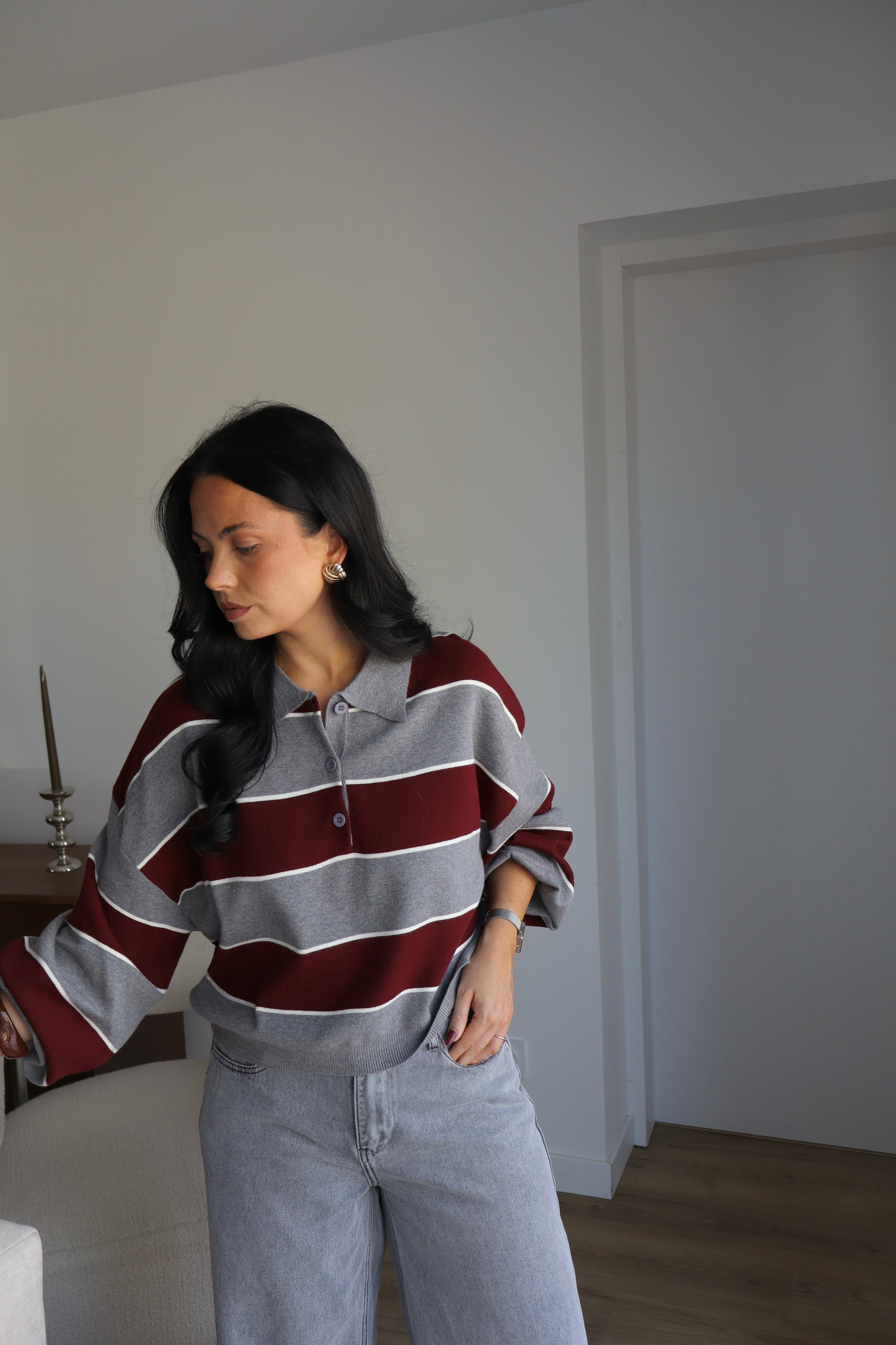 PULL NINA RAYE BORDEAUX