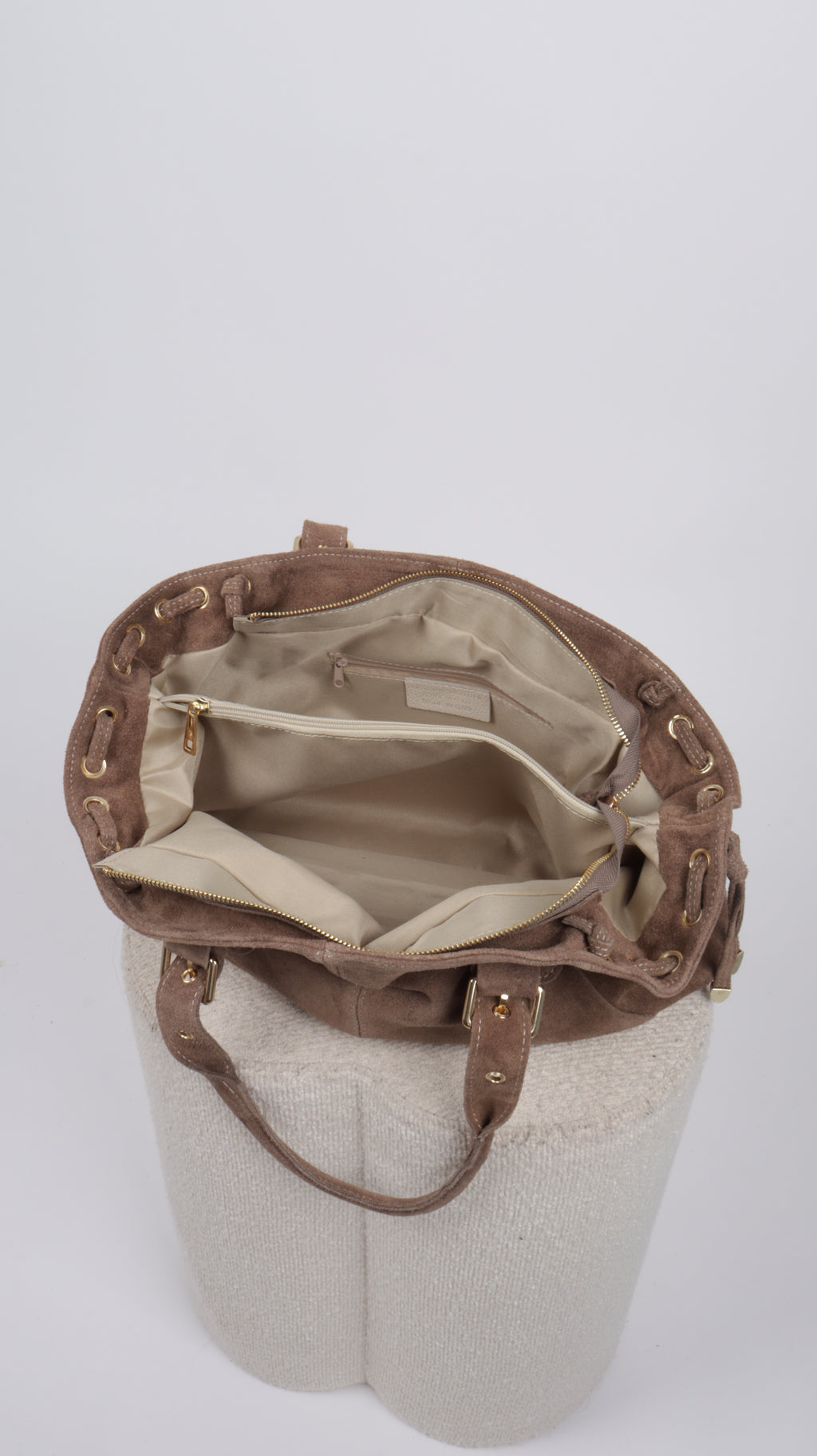 SAC SUEDE LISA TAUPE