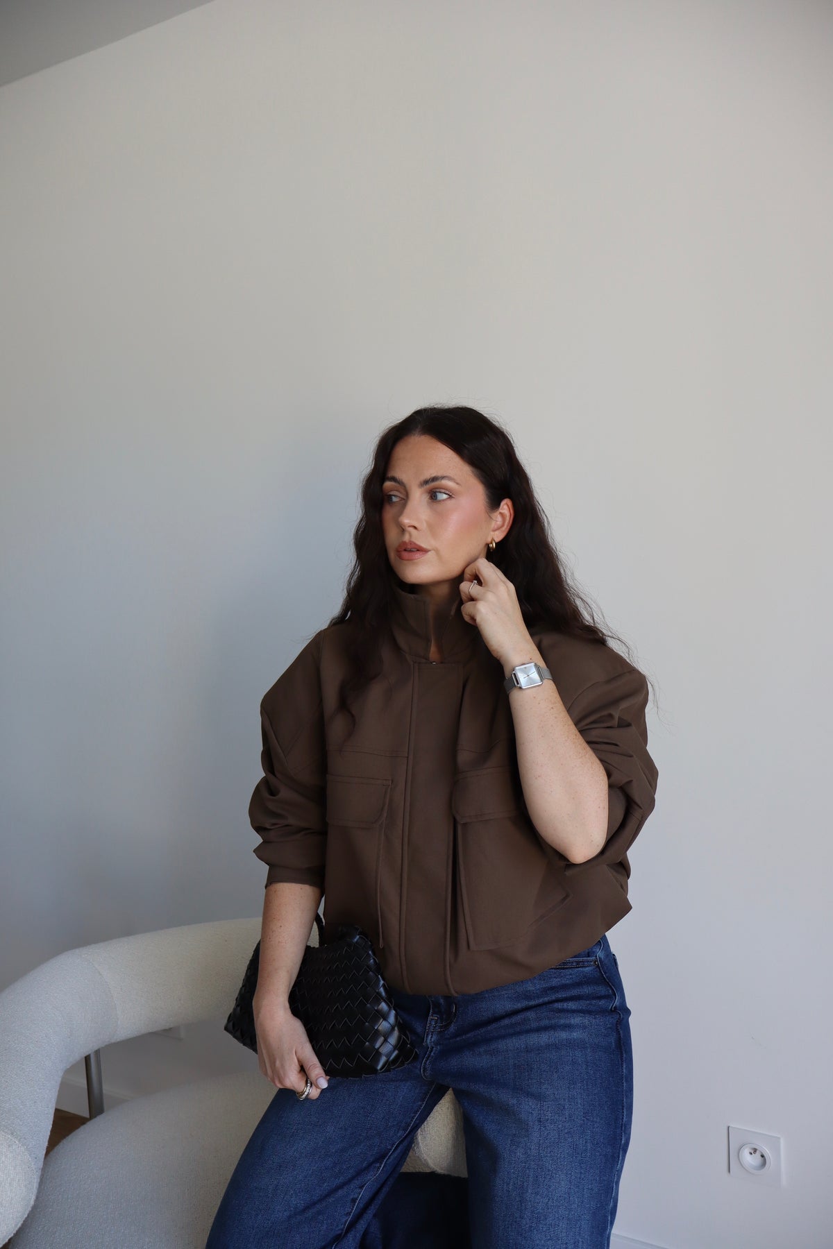 VESTE ADELE MARRON