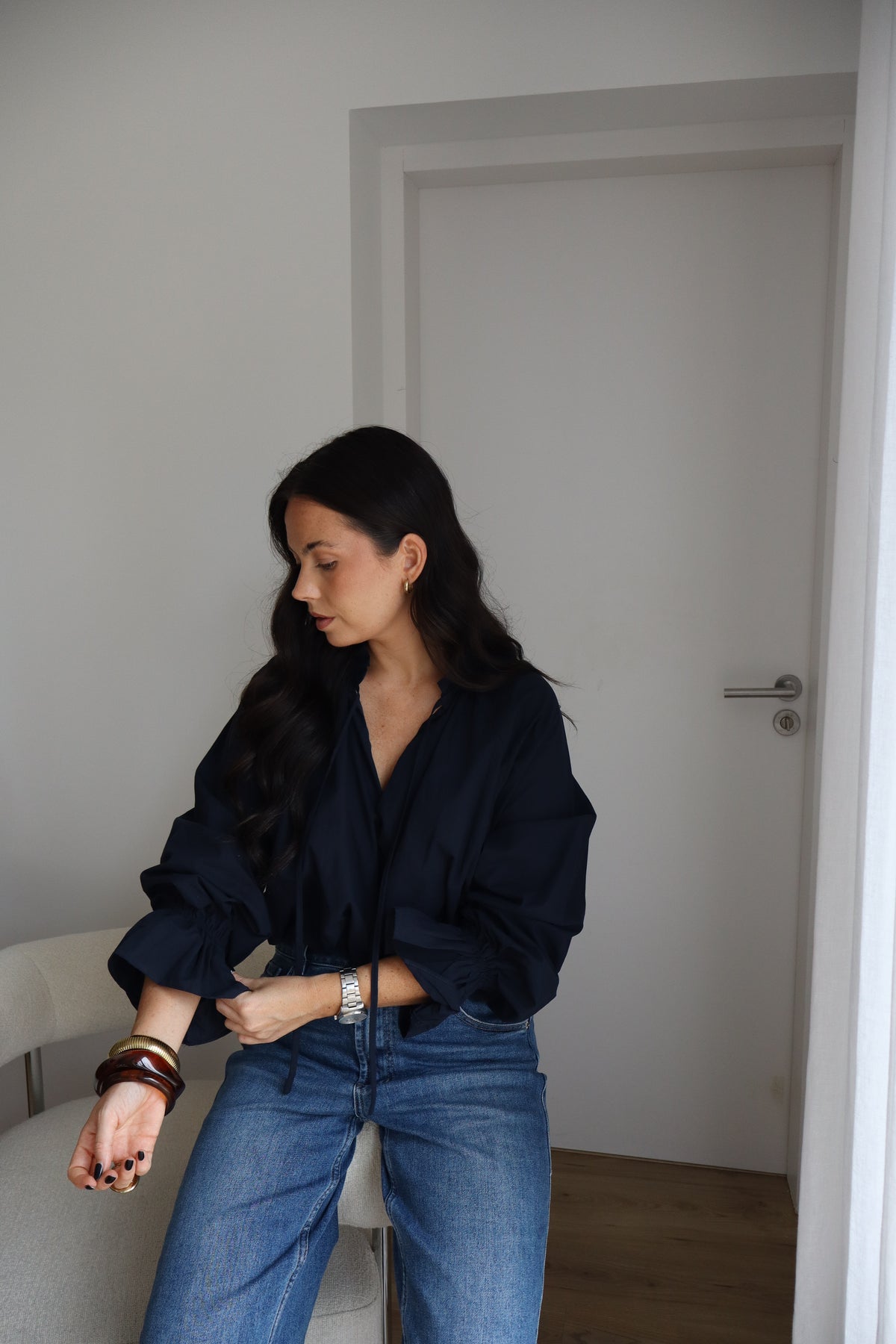 BLOUSE EULALIE MARINE
