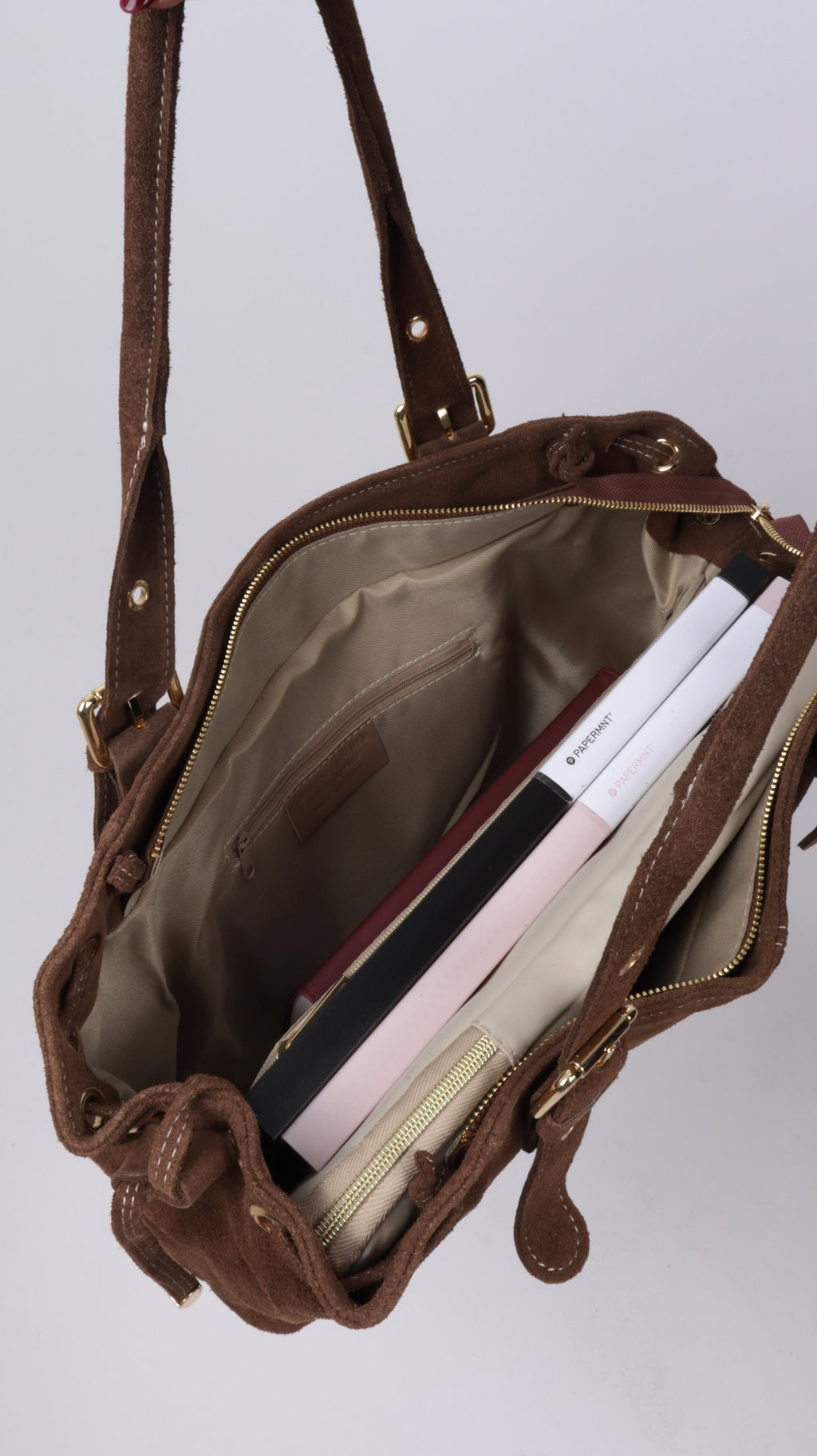 SAC SUEDE LISA COGNAC