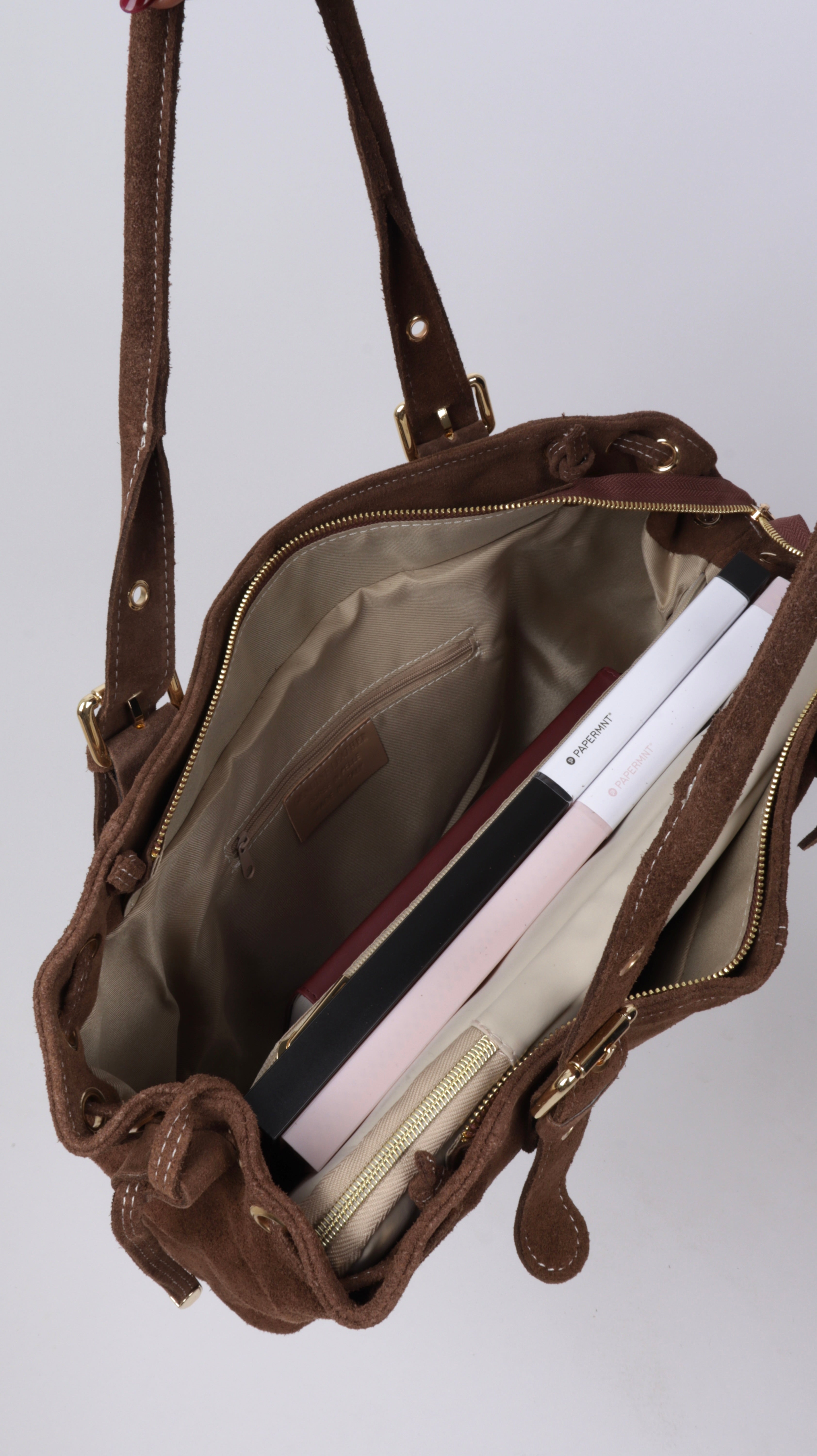 SAC SUEDE LISA COGNAC
