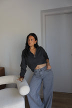 PULL ZIPPÉ GAB GRIS