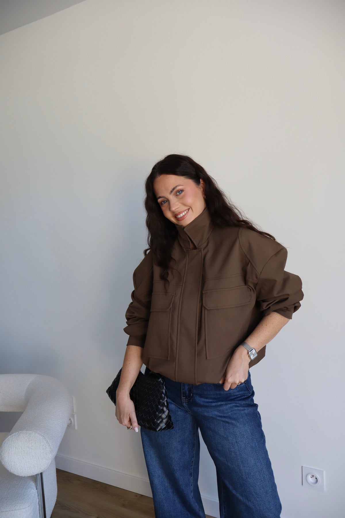 VESTE ADELE MARRON