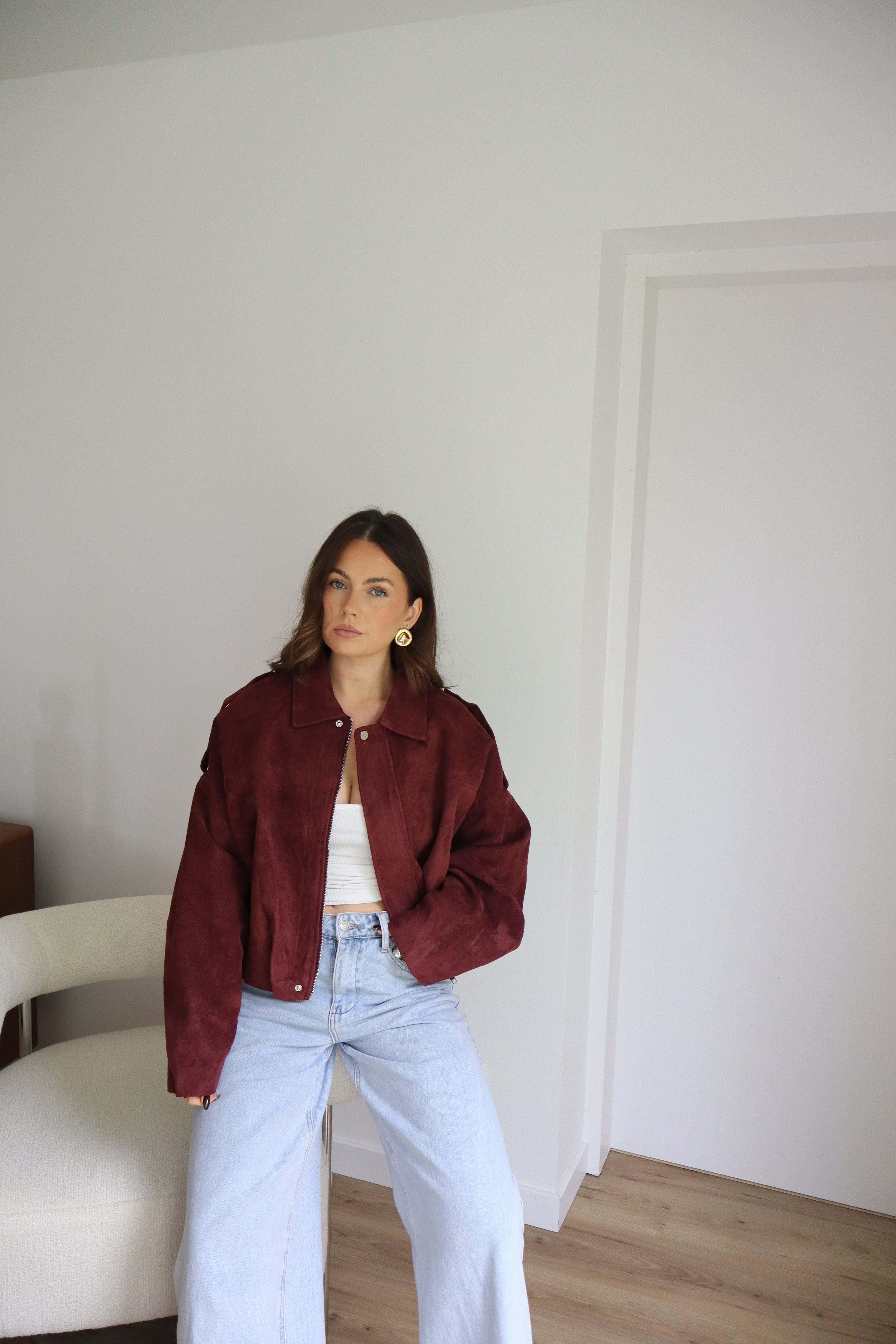 VESTE CHARLOTTE BORDEAUX