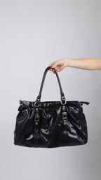 SAC CUIR LOUNA NOIR
