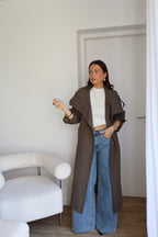 TRENCH LONG KAKI BASILE