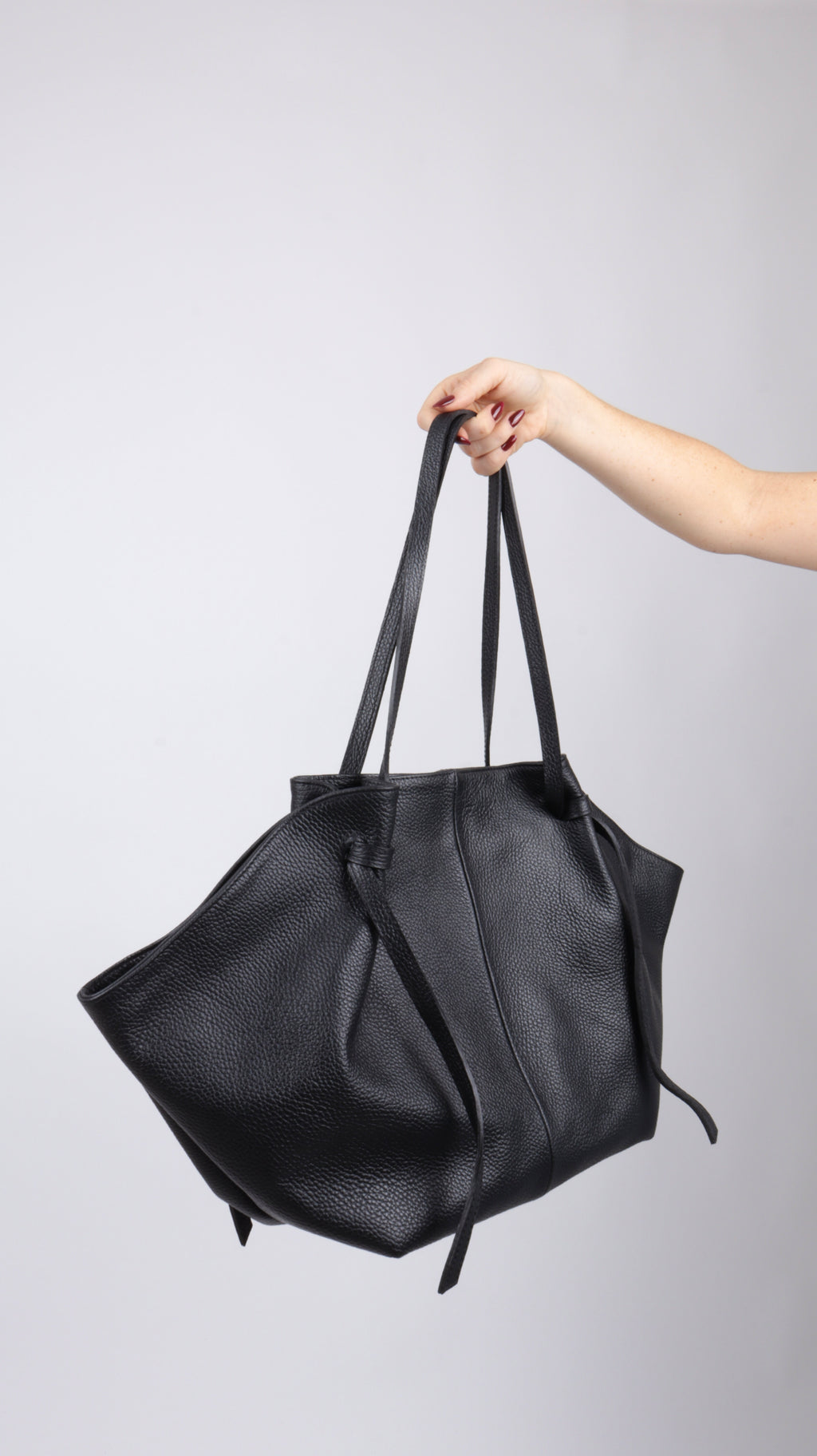 SAC CUIR PAULINE NOIR